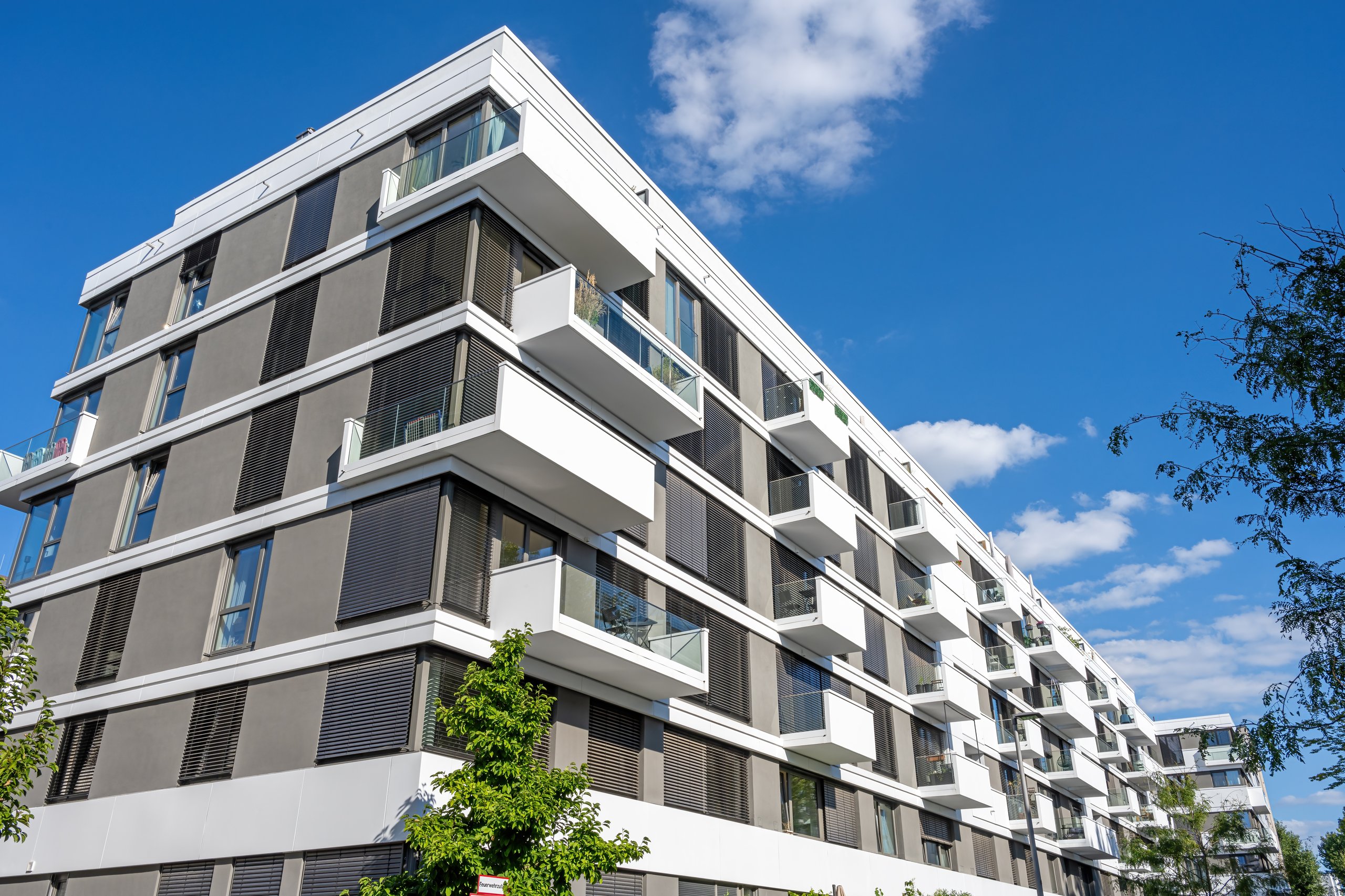 Complejo residencial con mallas